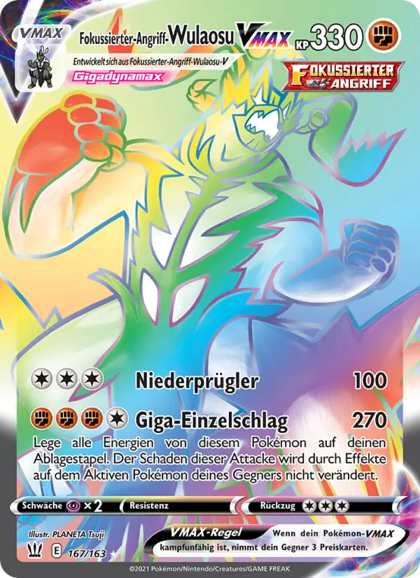 Fokussierter-Angriff-Wulaosu VMAX card image