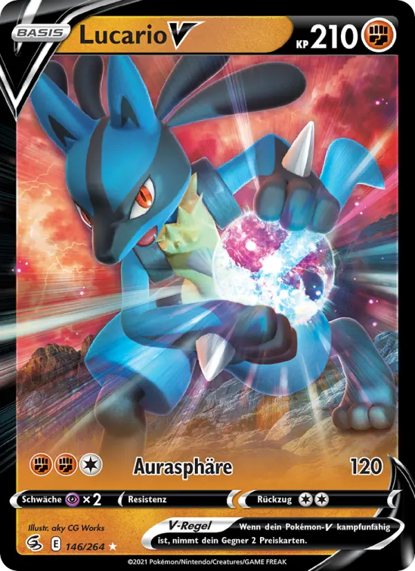 Lucario V card image