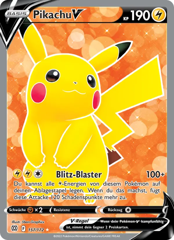 Pikachu V card image