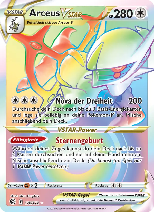 Arceus VSTAR card image