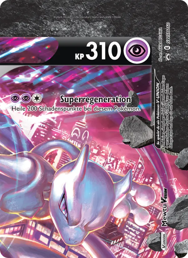 Mewtu V-UNION card image