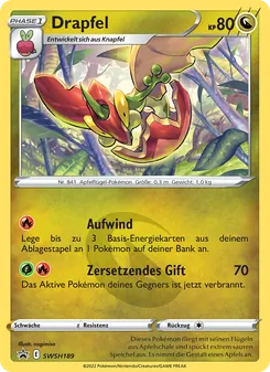 Drapfel, Karte SWSH189 aus SCSC Promokarten