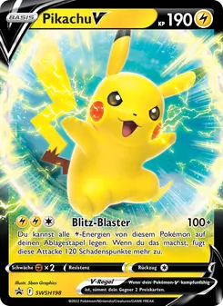 Pikachu V, Karte SWSH198 aus SCSC Promokarten