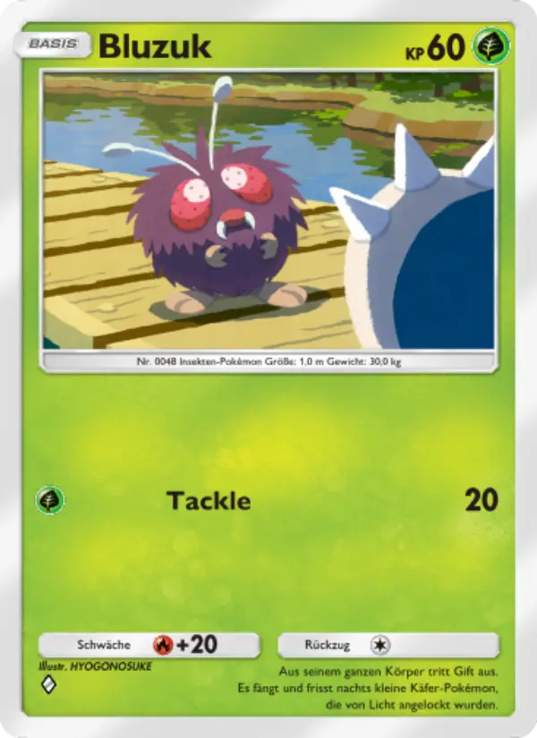 Bluzuk Pokemon card