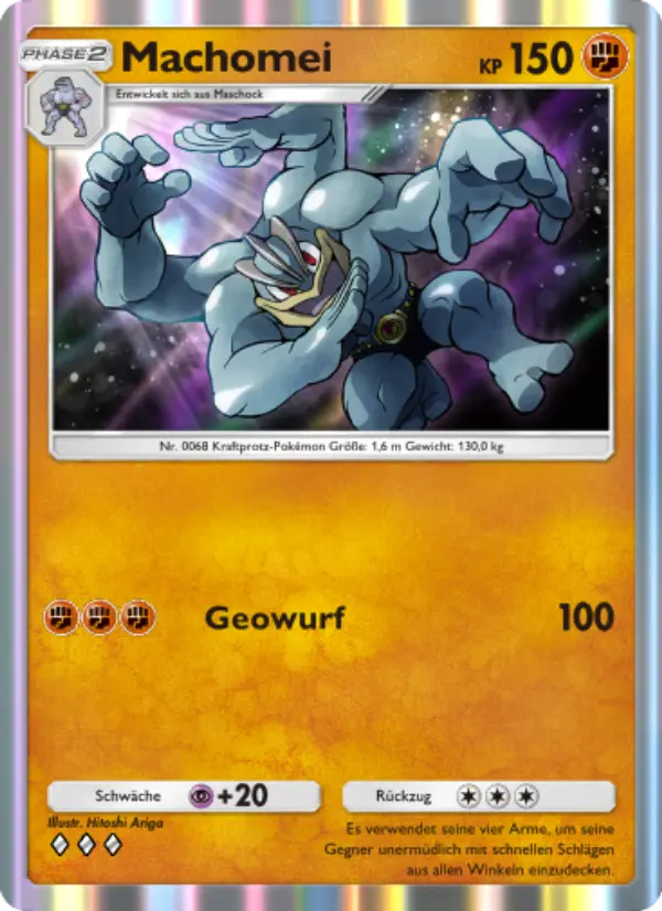Machomei Pokemon card