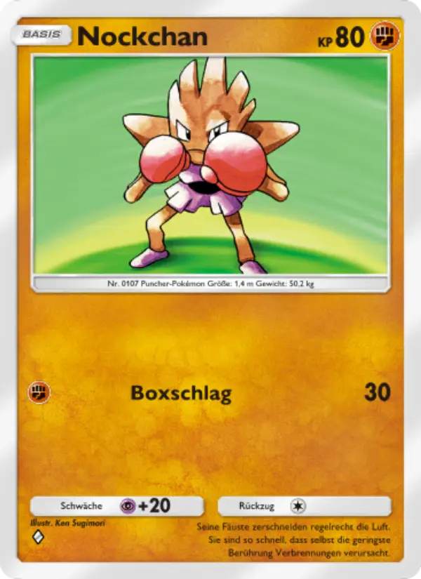Nockchan Pokemon card