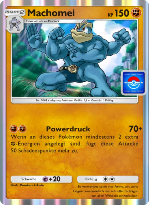 Machomei Pokemon card