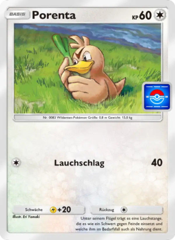 Porenta Pokemon card