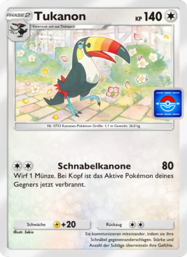Tukanon Pokemon card