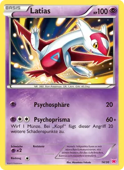 Carte Latias, XY Kit du dresseur (Latias)