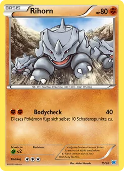 Carte Rhinocorne, XY Kit du dresseur (Latios)