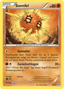 Carte Solaroc, XY Kit du dresseur (Latios)