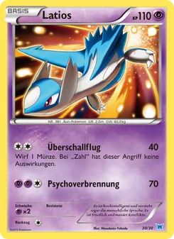 Carte Latios, XY Kit du dresseur (Latios)