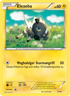 Carte Zébibron, XY Kit du dresseur (Pikachu Libre)