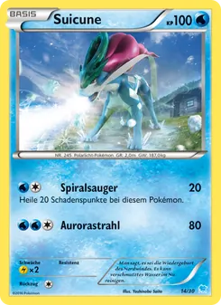 Carte Suicune, XY Kit du dresseur (Suicune)