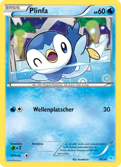 Carte Tiplouf, XY Kit du dresseur (Suicune)