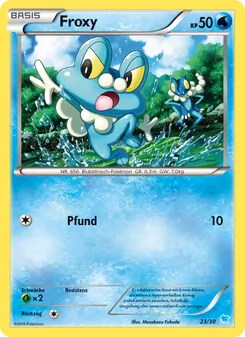 Carte Grenousse, XY Kit du dresseur (Suicune)