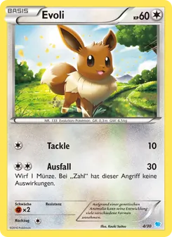 Carte Évoli, XY Kit du dresseur (Suicune)