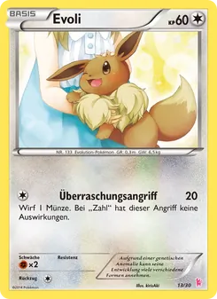 Carte Évoli, XY Kit du dresseur (Nymphali)
