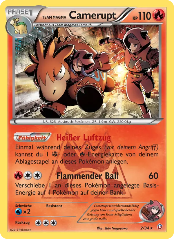 Team Magma's Camerupt (German)