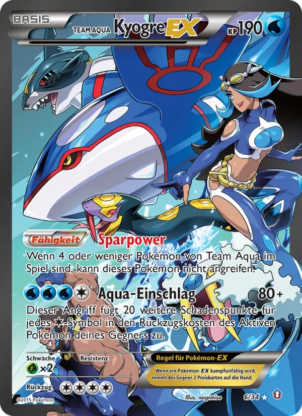Team Aqua's Kyogre EX (German)