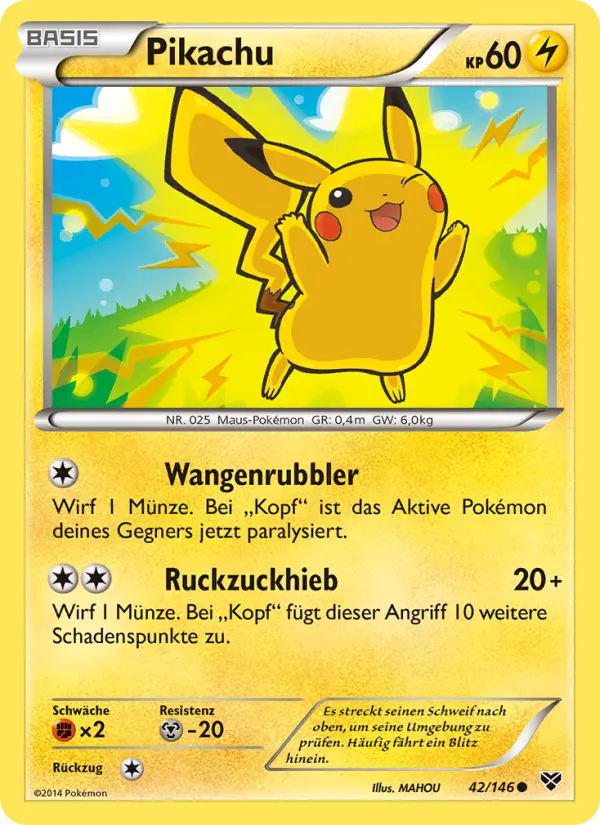 Pikachu card image