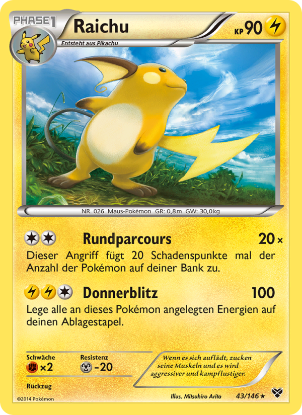 Raichu from XY