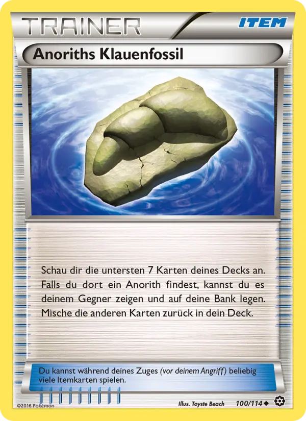 Anoriths Klauenfossil card image