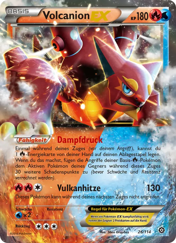 Volcanion EX card image