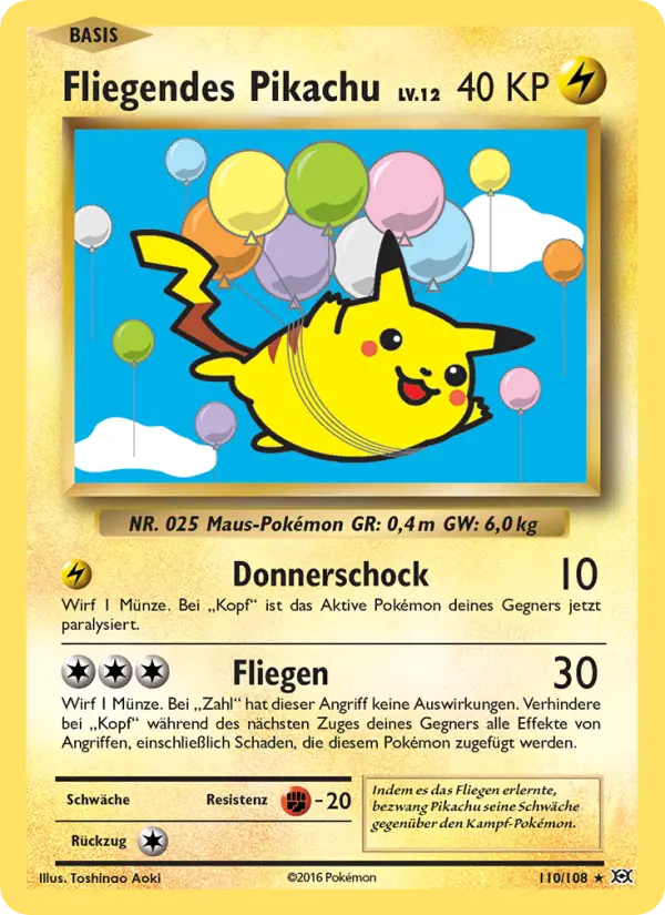 Fliegendes Pikachu card image