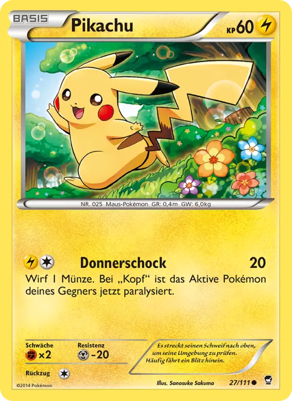 Pikachu card image