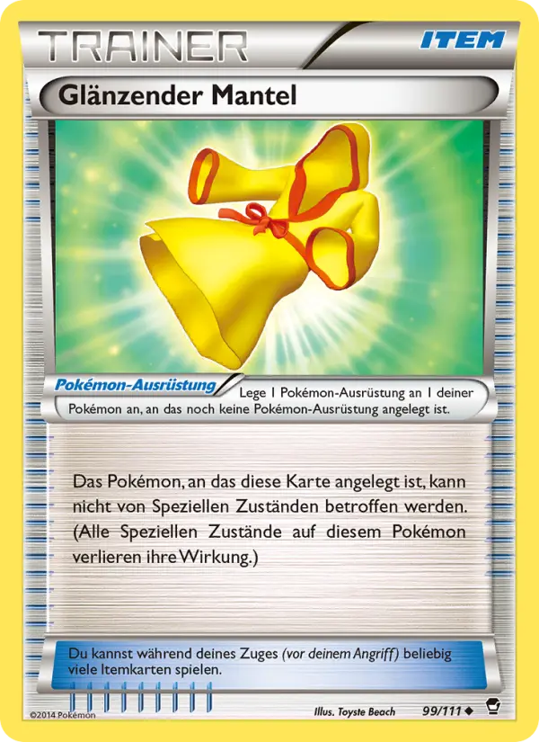 Glänzender Mantel card image