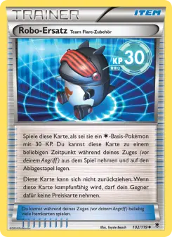 Robo-Ersatz Team Flare-Zubehör – Phantomkräfte Nr. 102