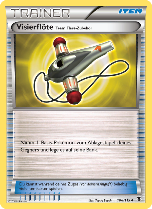 Visierflöte Team Flare-Zubehör