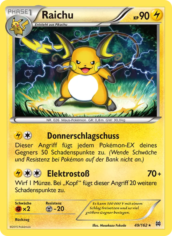 Raichu card image