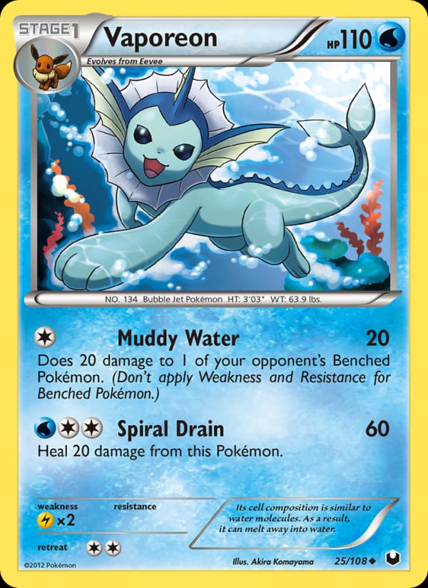 Vaporeon 025/108