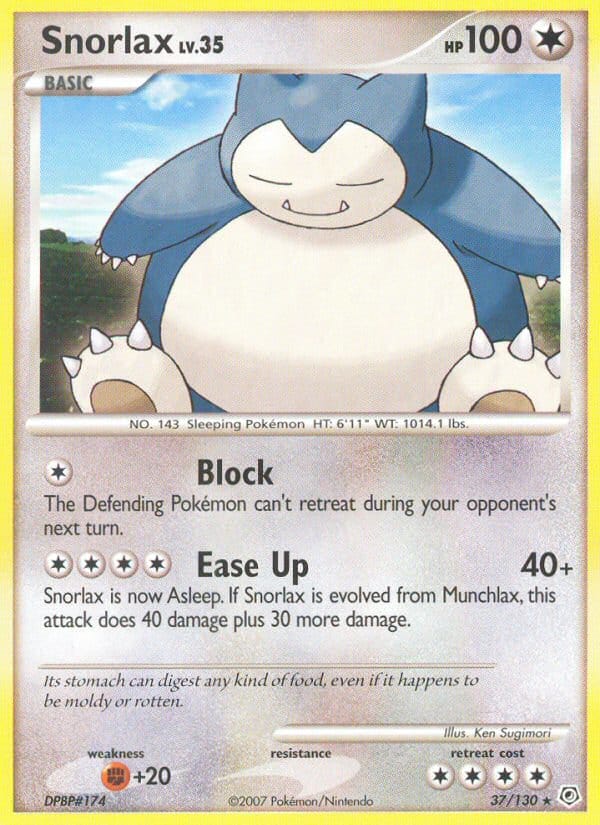 Snorlax 037/130