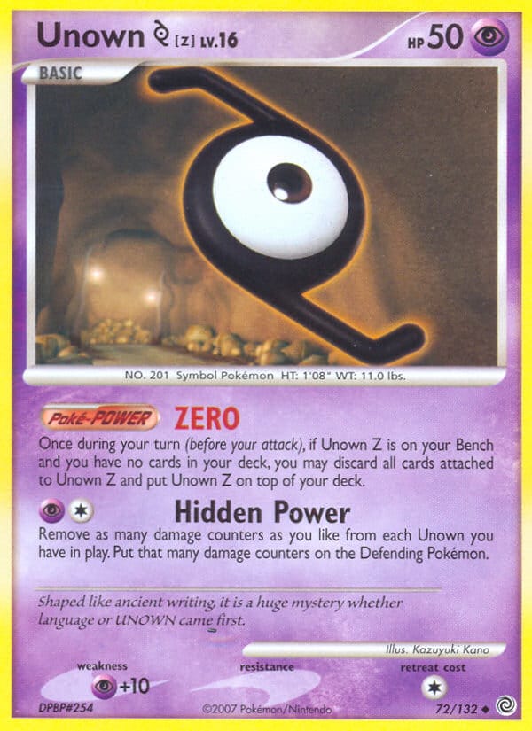 Unown Z 072/132