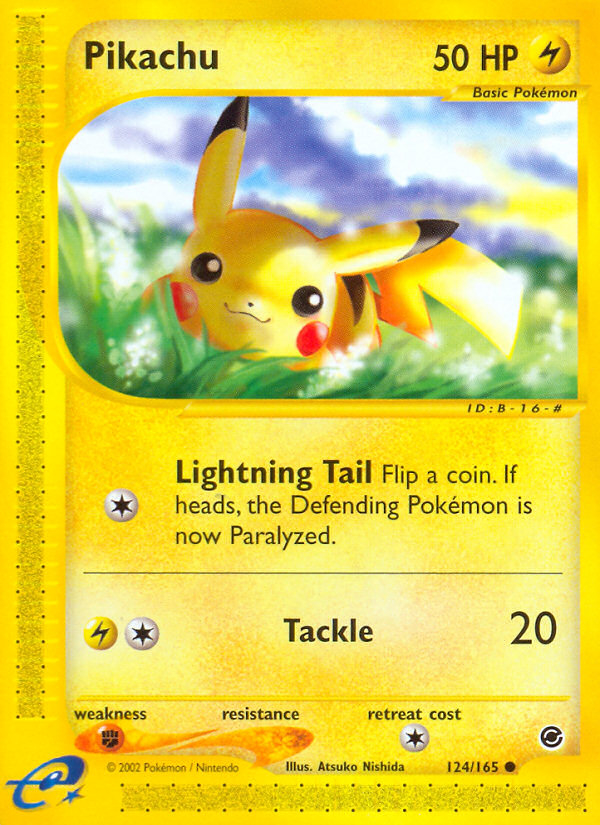 Pikachu card photo