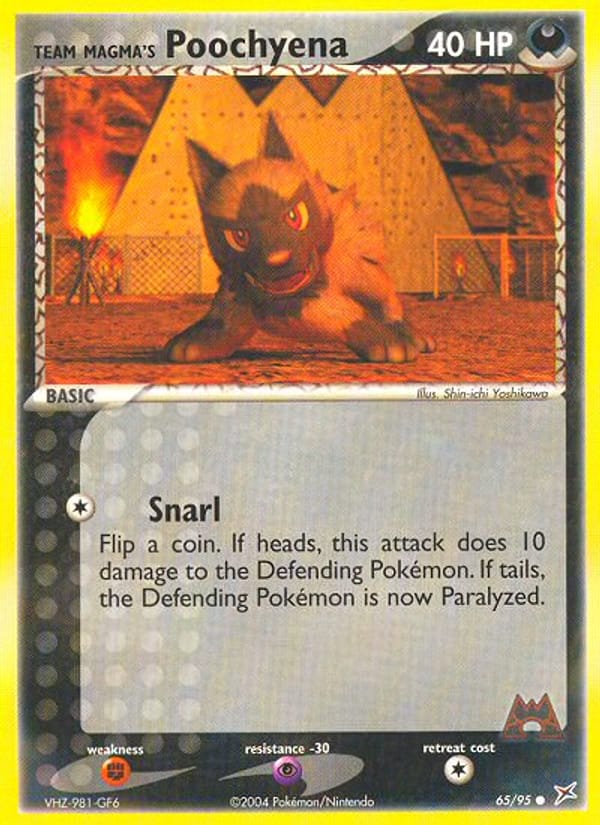 Team Magma's Poochyena 065/095