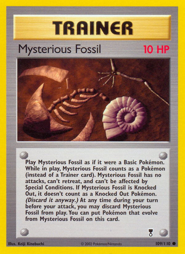 Mysterious Fossil #109 Reverse Holo, Legendary Collection card photo