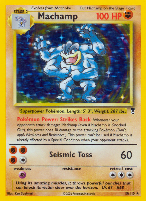 Machamp #15 Reverse Holo, Legendary Collection card photo