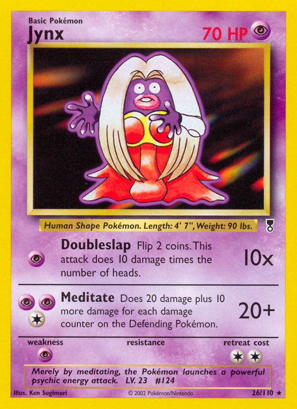 Jynx #26 Normal, Legendary Collection card photo