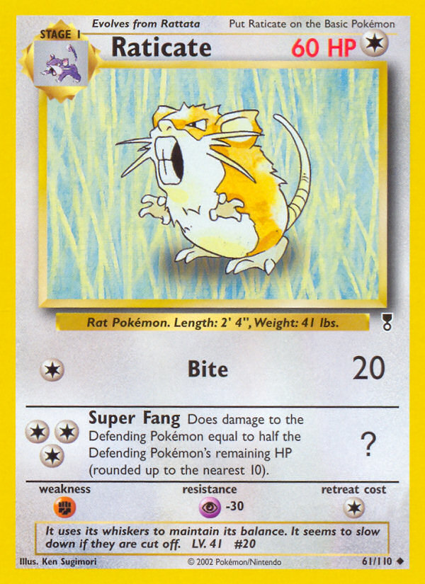 Raticate Pokémon TCG Card