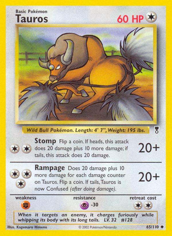 Tauros Reverse Holo PSA 10