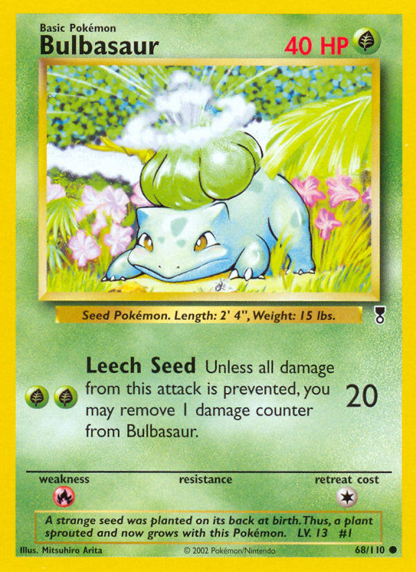 Bulbasaur #68 Reverse Holo, Legendary Collection card photo