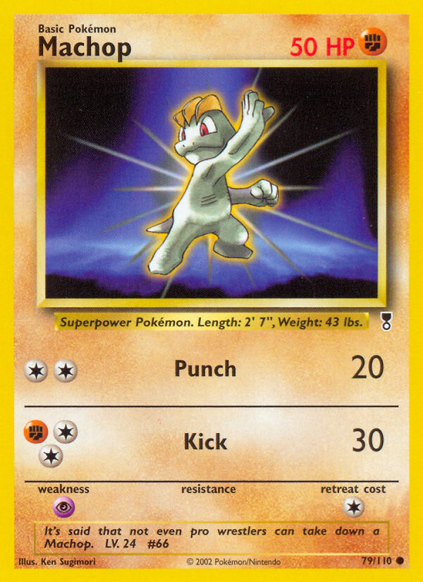 Machop #79 Reverse Holo, Legendary Collection card photo