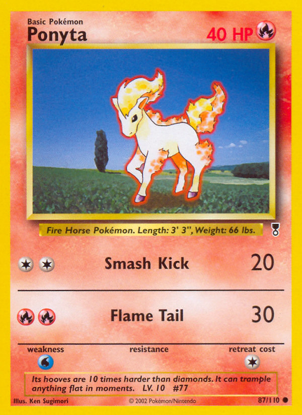 Ponyta #87 Normal, Legendary Collection card photo