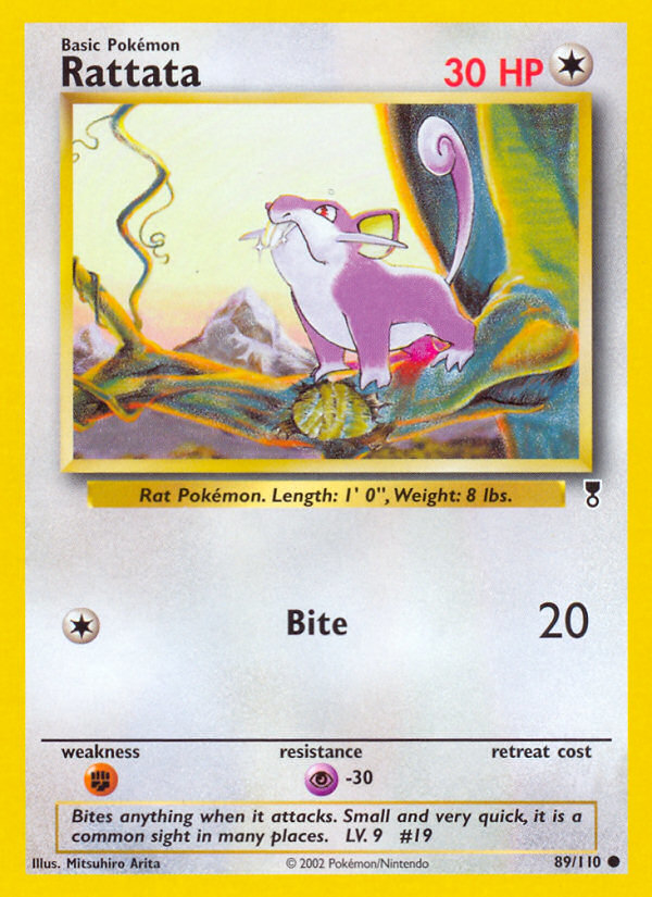 Rattata #89 Reverse Holo, Legendary Collection card photo