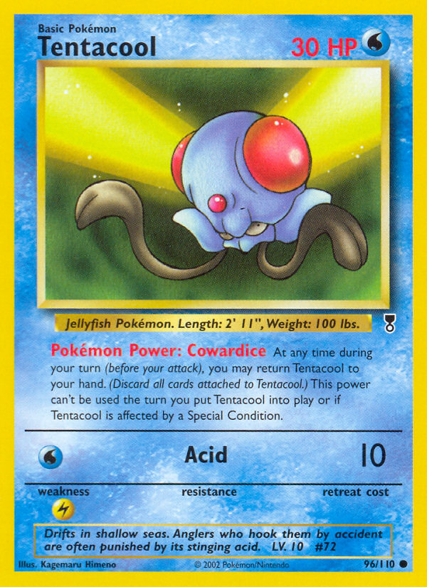 Tentacool #96 Normal, Legendary Collection card photo